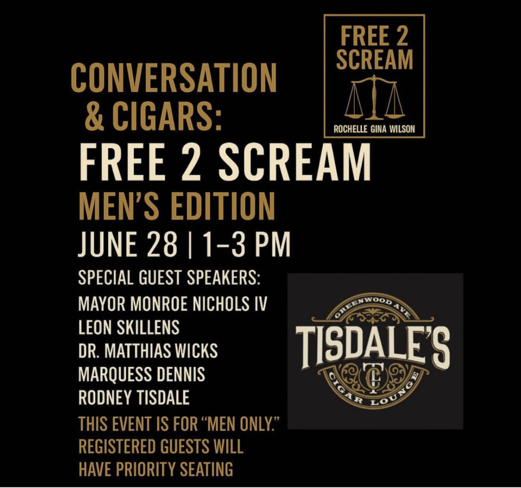 Conversation & Cigars: Free 2 Scream – Men’s Edition